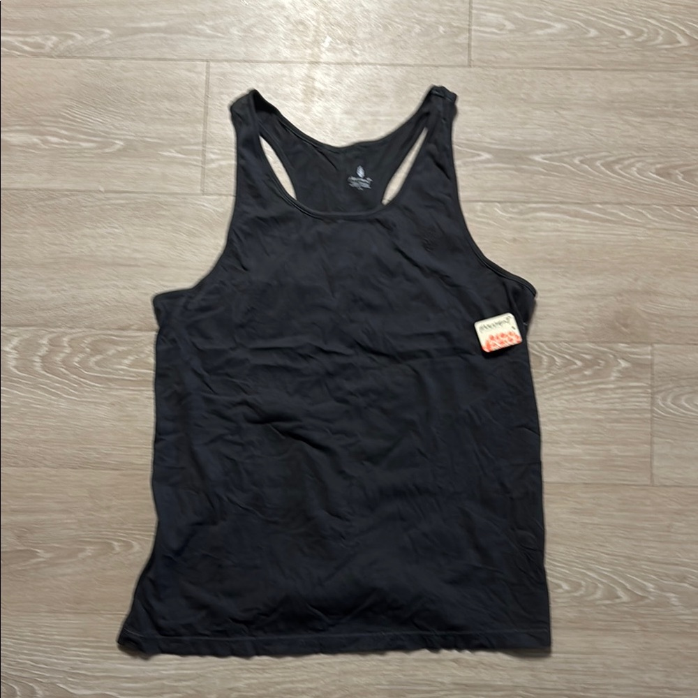 Free People Rundown Black Tank Top Large